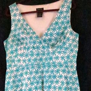 Spense Dress Missy 16 sleeveless Floral V Neck